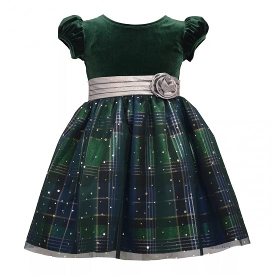 Bonnie jean green velvet 2024 dress